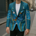 Gold Coast Titans Rugby Mascot Blazer Australian Rugby Culture - Tribal Inspired Warrior Titan