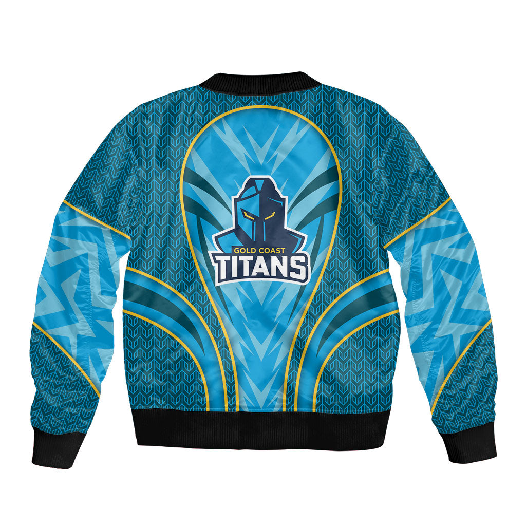 Gold Coast Titans Rugby Mascot Bomber Jacket Australian Rugby Culture - Tribal Inspired Warrior Titan