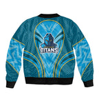 Gold Coast Titans Rugby Mascot Bomber Jacket Australian Rugby Culture - Tribal Inspired Warrior Titan