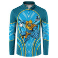 Gold Coast Titans Rugby Mascot Button Sweatshirt Australian Rugby Culture - Tribal Inspired Warrior Titan