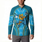 Gold Coast Titans Rugby Mascot Button Sweatshirt Australian Rugby Culture - Tribal Inspired Warrior Titan