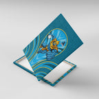 Gold Coast Titans Rugby Mascot Canvas Wall Art Australian Rugby Culture - Tribal Inspired Warrior Titan