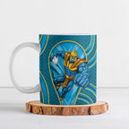 Gold Coast Titans Rugby Mascot Ceramic Mug Australian Rugby Culture - Tribal Inspired Warrior Titan