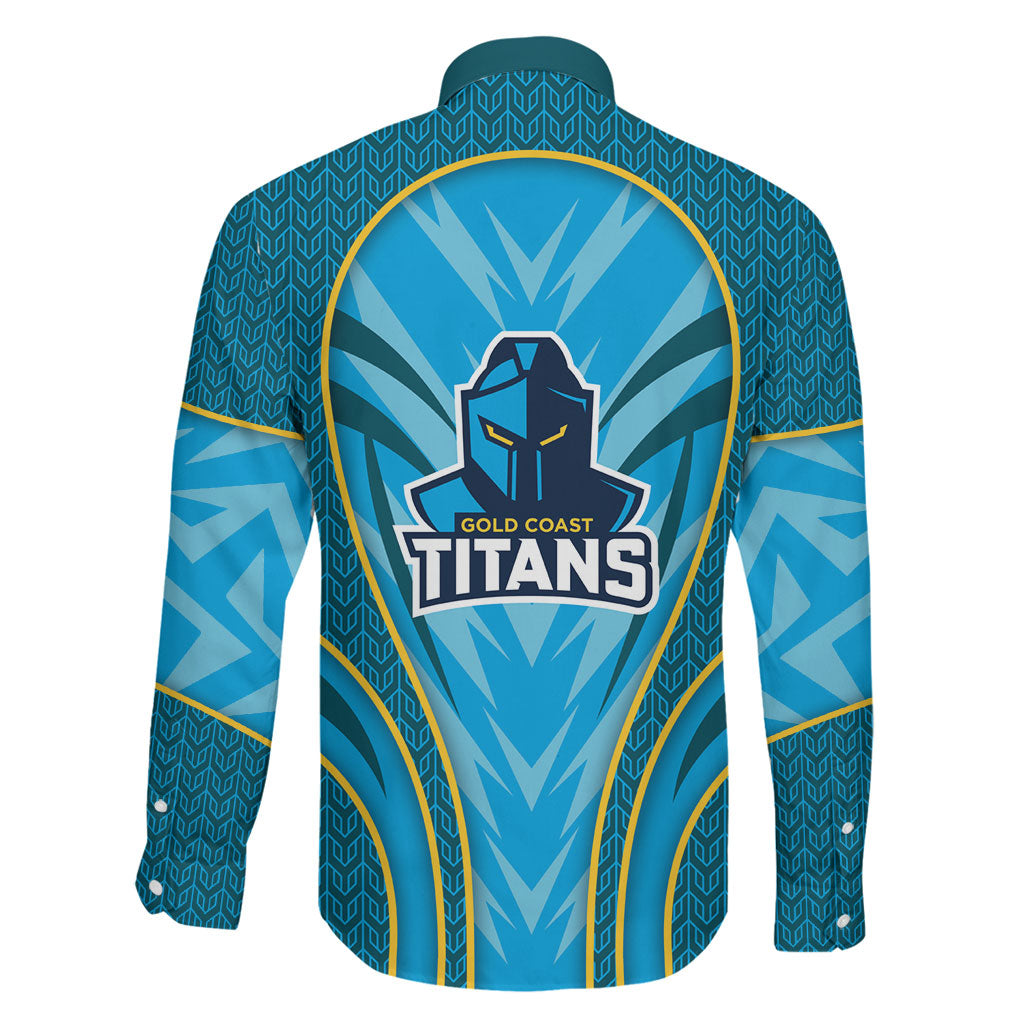 Gold Coast Titans Rugby Mascot Family Matching Summer Maxi Dress and Hawaiian Shirt Australian Rugby Culture - Tribal Inspired Warrior Titan
