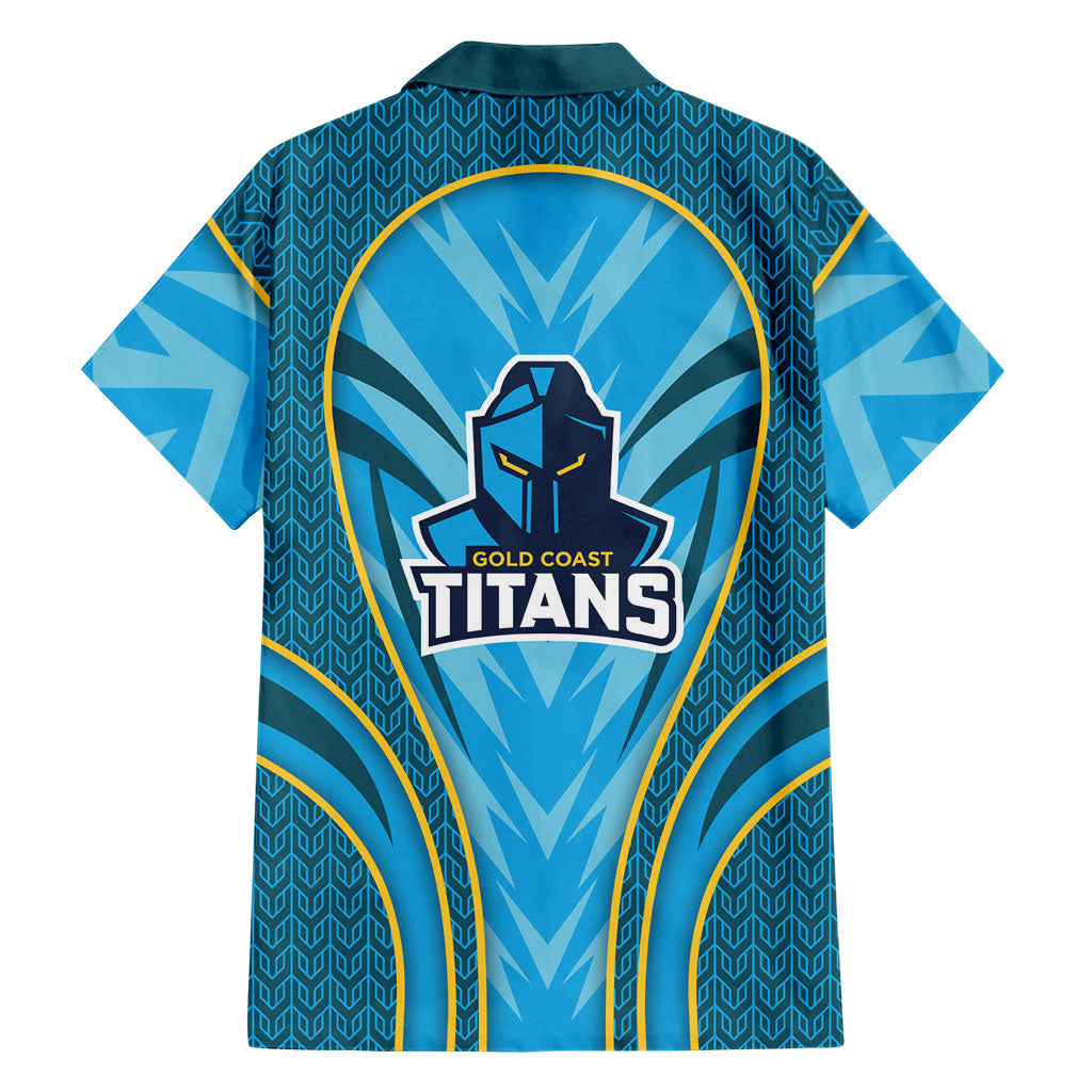 Gold Coast Titans Rugby Mascot Family Matching Tank Maxi Dress and Hawaiian Shirt Australian Rugby Culture - Tribal Inspired Warrior Titan