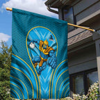 Gold Coast Titans Rugby Mascot Garden Flag Australian Rugby Culture - Tribal Inspired Warrior Titan
