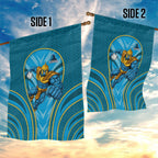 Gold Coast Titans Rugby Mascot Garden Flag Australian Rugby Culture - Tribal Inspired Warrior Titan