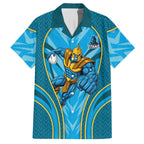 Gold Coast Titans Rugby Mascot Hawaiian Shirt Australian Rugby Culture - Tribal Inspired Warrior Titan