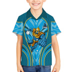 Gold Coast Titans Rugby Mascot Hawaiian Shirt Australian Rugby Culture - Tribal Inspired Warrior Titan