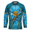 Gold Coast Titans Rugby Mascot Hockey Jersey Australian Rugby Culture - Tribal Inspired Warrior Titan
