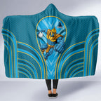 Gold Coast Titans Rugby Mascot Hooded Blanket Australian Rugby Culture - Tribal Inspired Warrior Titan