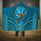 Gold Coast Titans Rugby Mascot Hooded Blanket Australian Rugby Culture - Tribal Inspired Warrior Titan