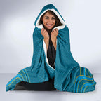 Gold Coast Titans Rugby Mascot Hooded Blanket Australian Rugby Culture - Tribal Inspired Warrior Titan