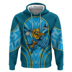 Gold Coast Titans Rugby Mascot Hoodie Australian Rugby Culture - Tribal Inspired Warrior Titan
