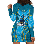 Gold Coast Titans Rugby Mascot Hoodie Dress Australian Rugby Culture - Tribal Inspired Warrior Titan