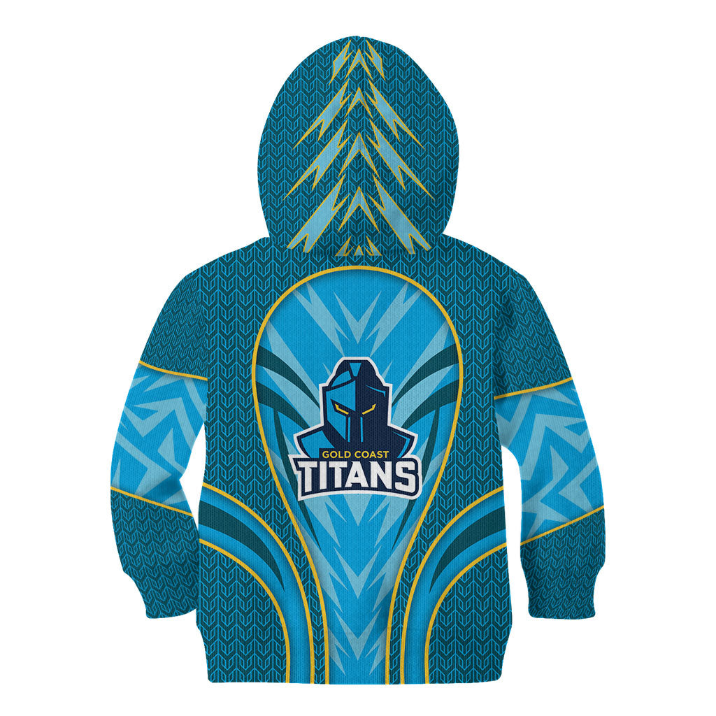 Gold Coast Titans Rugby Mascot Kid Hoodie Australian Rugby Culture - Tribal Inspired Warrior Titan