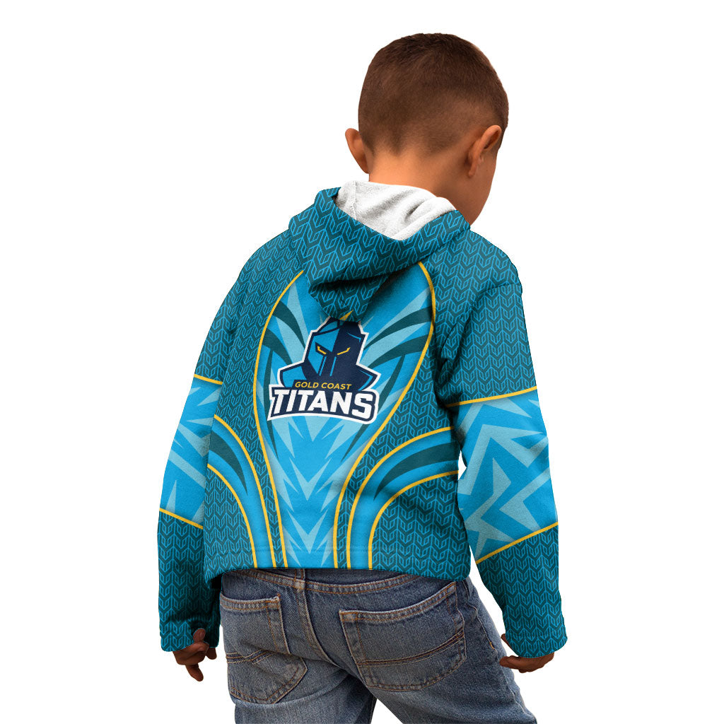 Gold Coast Titans Rugby Mascot Kid Hoodie Australian Rugby Culture - Tribal Inspired Warrior Titan