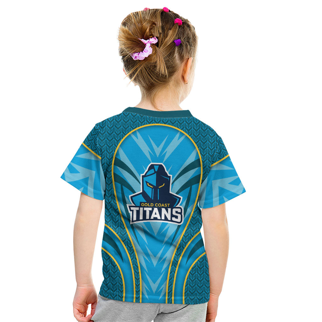 Gold Coast Titans Rugby Mascot Kid T Shirt Australian Rugby Culture - Tribal Inspired Warrior Titan