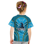 Gold Coast Titans Rugby Mascot Kid T Shirt Australian Rugby Culture - Tribal Inspired Warrior Titan