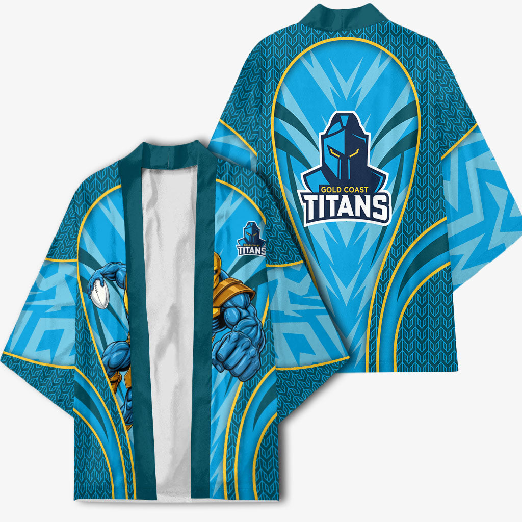 Gold Coast Titans Rugby Mascot Kimono Australian Rugby Culture - Tribal Inspired Warrior Titan