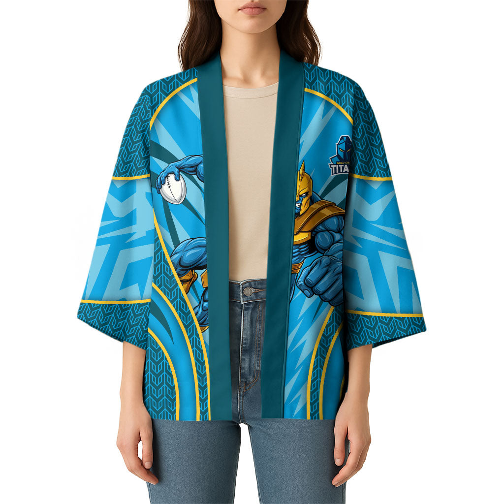 Gold Coast Titans Rugby Mascot Kimono Australian Rugby Culture - Tribal Inspired Warrior Titan