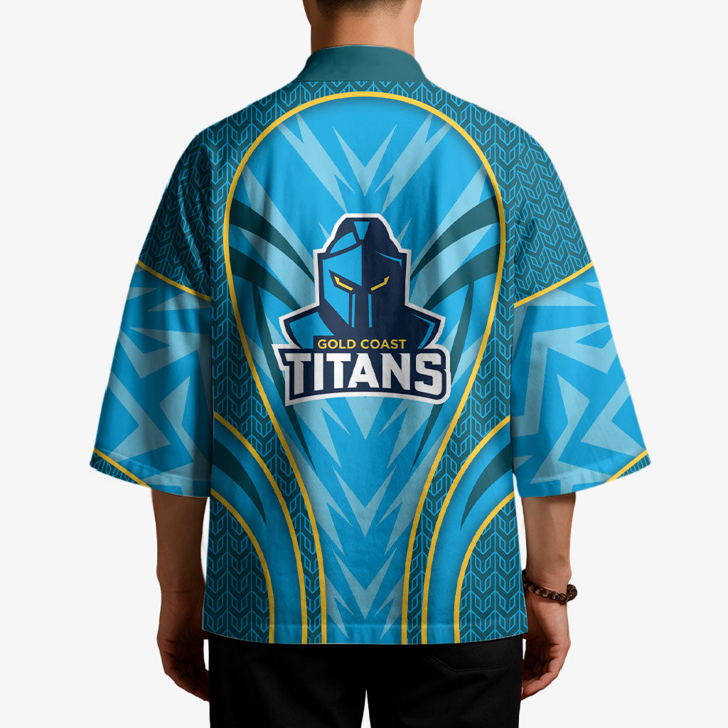 Gold Coast Titans Rugby Mascot Kimono Australian Rugby Culture - Tribal Inspired Warrior Titan