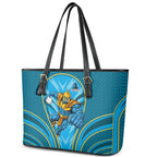 Gold Coast Titans Rugby Mascot Leather Tote Bag Australian Rugby Culture - Tribal Inspired Warrior Titan