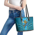 Gold Coast Titans Rugby Mascot Leather Tote Bag Australian Rugby Culture - Tribal Inspired Warrior Titan