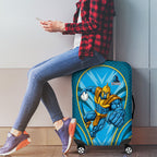Gold Coast Titans Rugby Mascot Luggage Cover Australian Rugby Culture - Tribal Inspired Warrior Titan