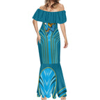 Gold Coast Titans Rugby Mascot Mermaid Dress Australian Rugby Culture - Tribal Inspired Warrior Titan