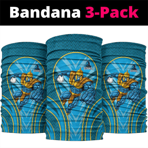 Gold Coast Titans Rugby Mascot Neck Gaiter Australian Rugby Culture - Tribal Inspired Warrior Titan