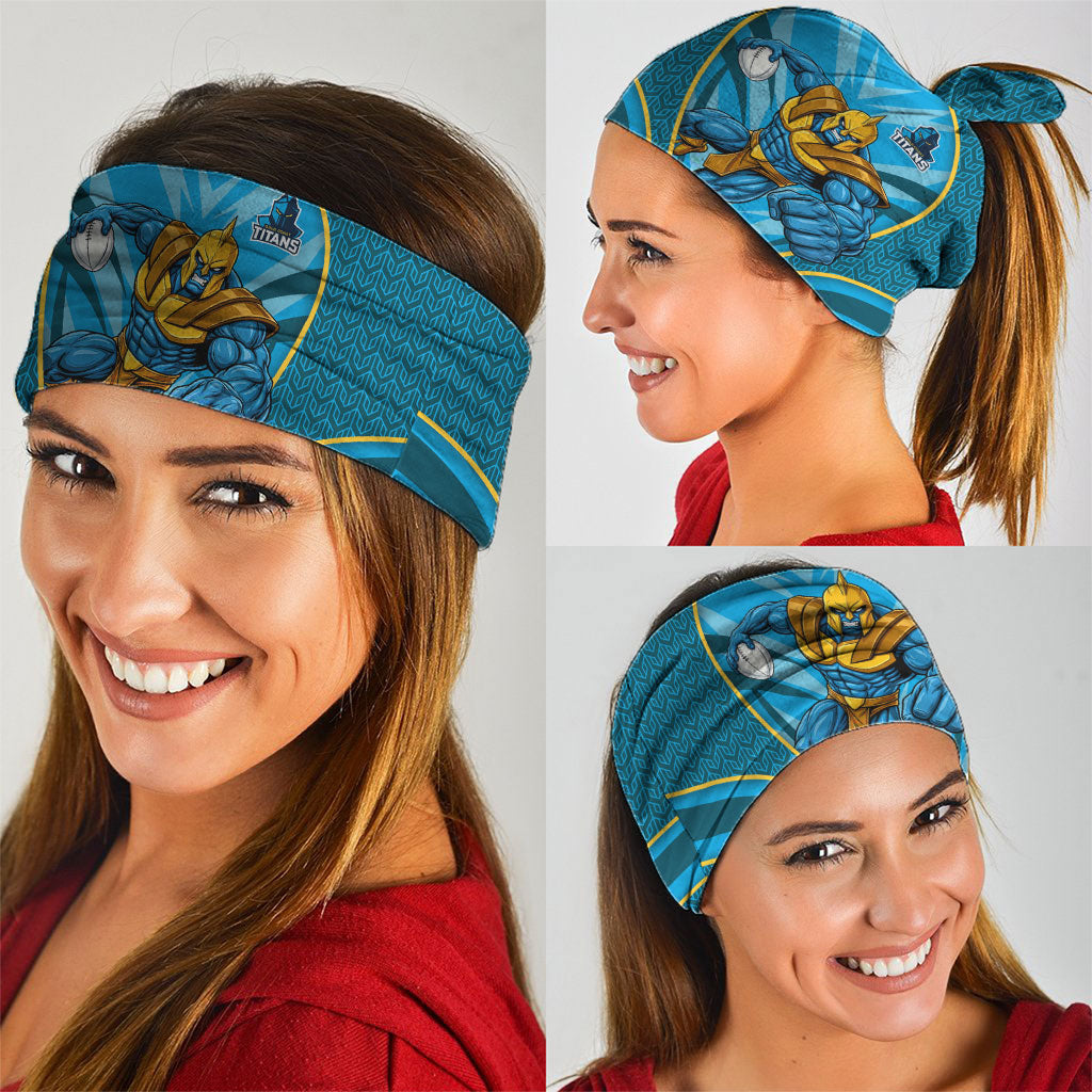 Gold Coast Titans Rugby Mascot Neck Gaiter Australian Rugby Culture - Tribal Inspired Warrior Titan