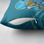 Gold Coast Titans Rugby Mascot Pillow Cover Australian Rugby Culture - Tribal Inspired Warrior Titan