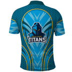 Gold Coast Titans Rugby Mascot Polo Shirt Australian Rugby Culture - Tribal Inspired Warrior Titan