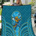 Gold Coast Titans Rugby Mascot Quilt Australian Rugby Culture - Tribal Inspired Warrior Titan