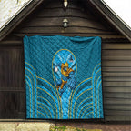Gold Coast Titans Rugby Mascot Quilt Australian Rugby Culture - Tribal Inspired Warrior Titan