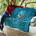 Gold Coast Titans Rugby Mascot Quilt Australian Rugby Culture - Tribal Inspired Warrior Titan