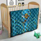 Gold Coast Titans Rugby Mascot Quilt Australian Rugby Culture - Tribal Inspired Warrior Titan