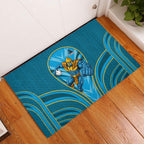 Gold Coast Titans Rugby Mascot Rubber Doormat Australian Rugby Culture - Tribal Inspired Warrior Titan