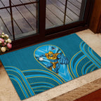 Gold Coast Titans Rugby Mascot Rubber Doormat Australian Rugby Culture - Tribal Inspired Warrior Titan