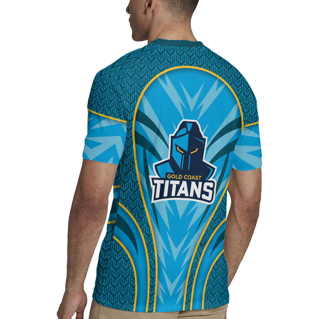 Gold Coast Titans Rugby Mascot Rugby Jersey Australian Rugby Culture - Tribal Inspired Warrior Titan