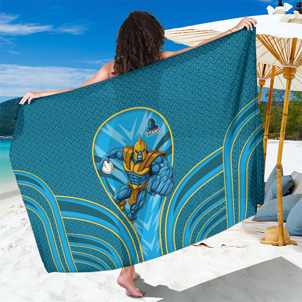 Gold Coast Titans Rugby Mascot Sarong Australian Rugby Culture - Tribal Inspired Warrior Titan