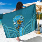 Gold Coast Titans Rugby Mascot Sarong Australian Rugby Culture - Tribal Inspired Warrior Titan