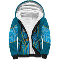 Gold Coast Titans Rugby Mascot Sherpa Hoodie Australian Rugby Culture - Tribal Inspired Warrior Titan