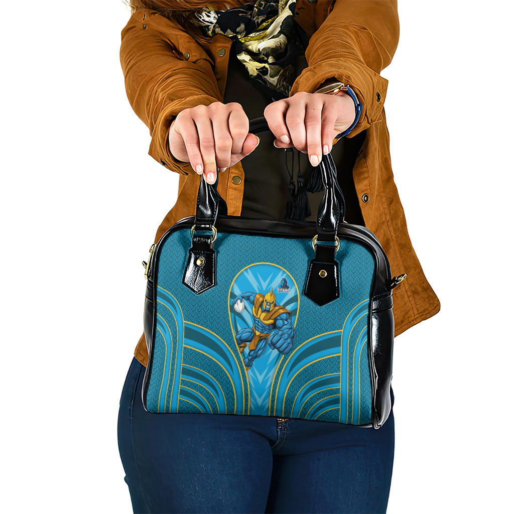 Gold Coast Titans Rugby Mascot Shoulder Handbag Australian Rugby Culture - Tribal Inspired Warrior Titan