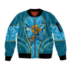 Gold Coast Titans Rugby Mascot Sleeve Zip Bomber Jacket Australian Rugby Culture - Tribal Inspired Warrior Titan