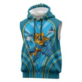 Gold Coast Titans Rugby Mascot Sleeveless Hoodie Australian Rugby Culture - Tribal Inspired Warrior Titan