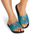 Gold Coast Titans Rugby Mascot Slide Sandals Australian Rugby Culture - Tribal Inspired Warrior Titan