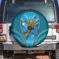 Gold Coast Titans Rugby Mascot Spare Tire Cover Australian Rugby Culture - Tribal Inspired Warrior Titan
