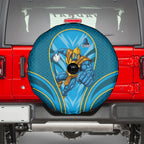 Gold Coast Titans Rugby Mascot Spare Tire Cover Australian Rugby Culture - Tribal Inspired Warrior Titan